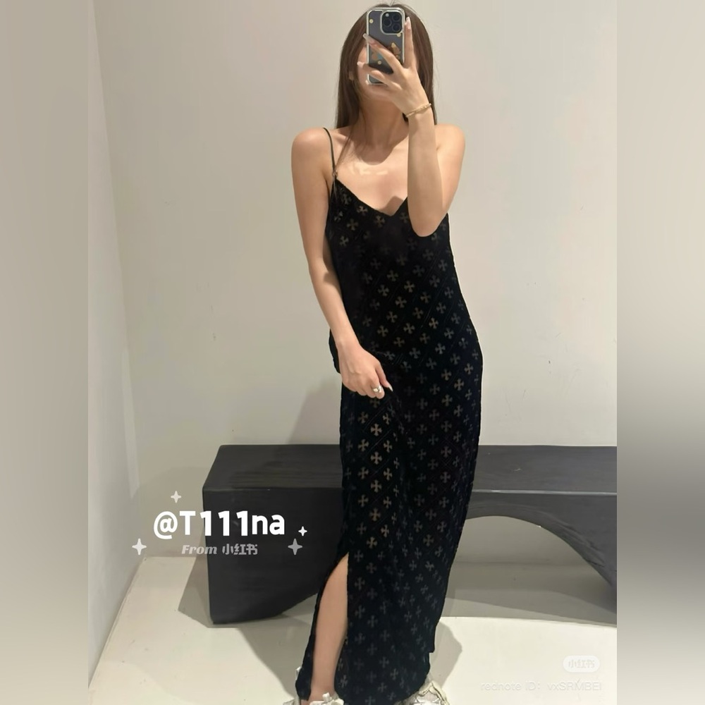 Chrome Hearts velvet gown RARE piece